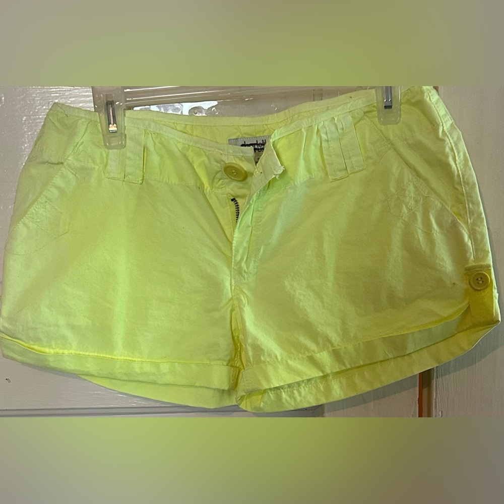 Bright yellow shorts